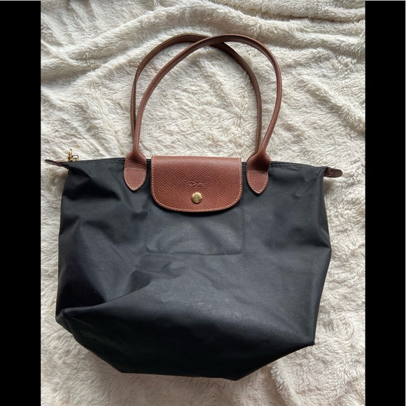 longchamp black tote bag
